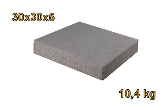 Gehwegplatte / Terassenplatte / Ballastierung / 30x30x5 / grau / 10,4kg / Beton / zur Selbstabholung